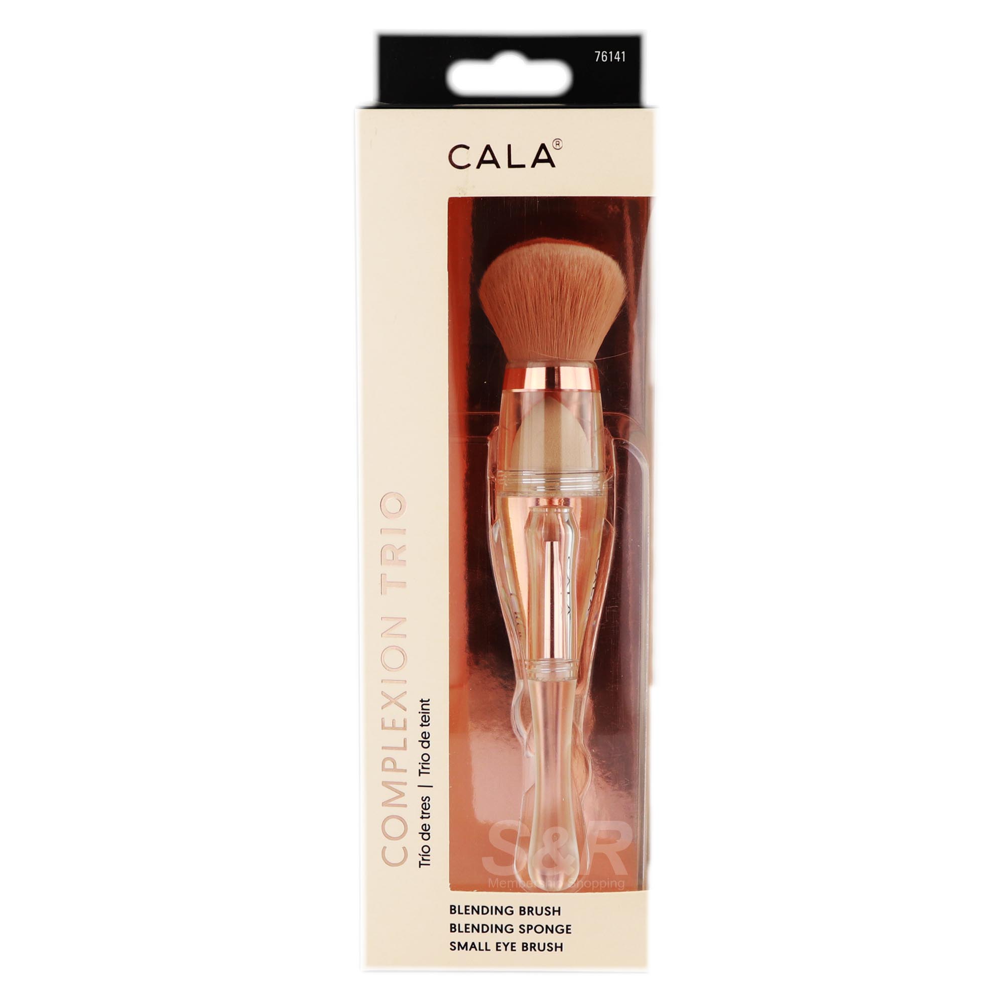 Cala Complexion Trio 3-in-1 Brush 1 set Cala Complexion Trio 3-in-1 Brush 1 set